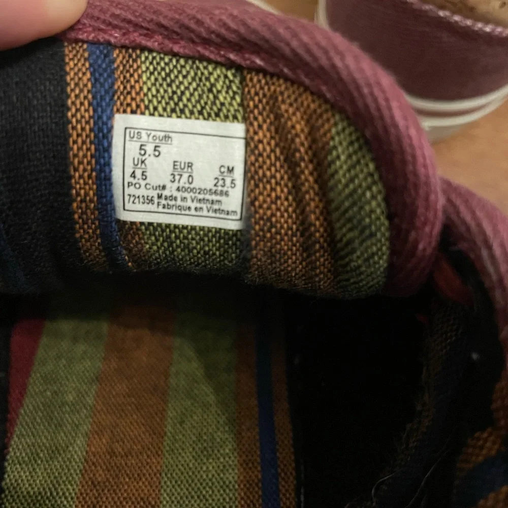 Vans youth size